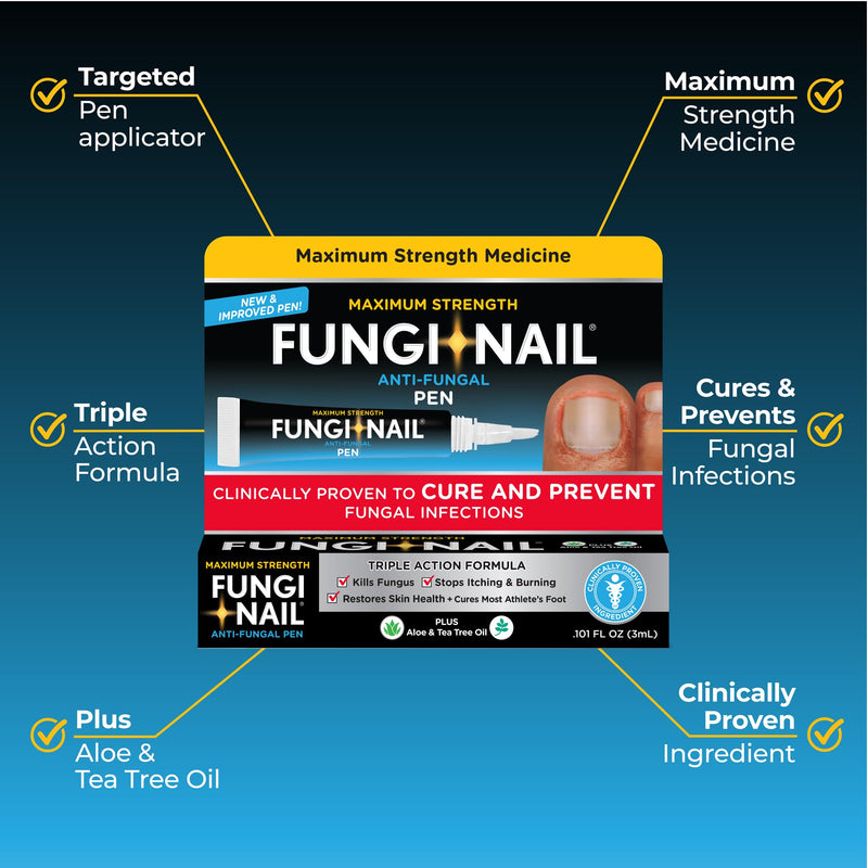Fungi-Nail Pen Apllicator Anti-Fungal Solution 0.101 Fl Oz 0.1 Fl Oz (Pack of 1)