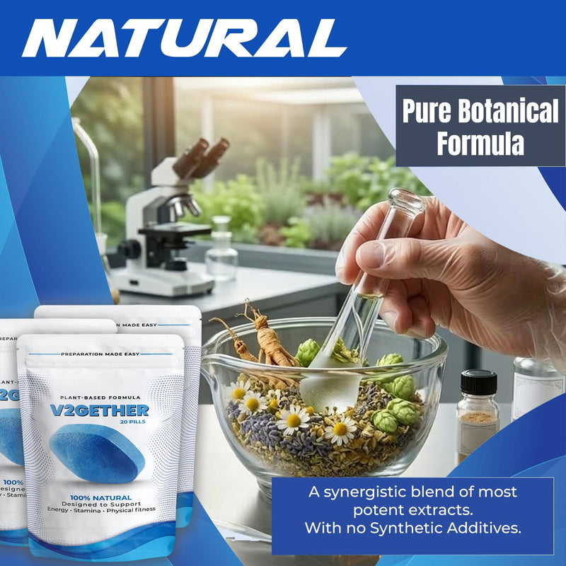 Herbal Male Vitality Supplement for Men – Natural Stamina Booster & Energy Support with Ginseng & Herbal Extracts – Endurance, Blood Flow & Performance Support Pills for Men (40 Tablets) 40 Tablets