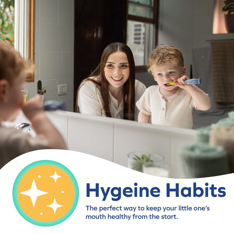 [Australia] - Dr. Talbot's Toddler Training Toothbrush and Natural Kids Toothpaste with Citroganix - 1.6 oz - Fluoride-Free Toothpaste and Toddler Toothbrush - 6+ Months - Alligator Alligator + Toothpaste 
