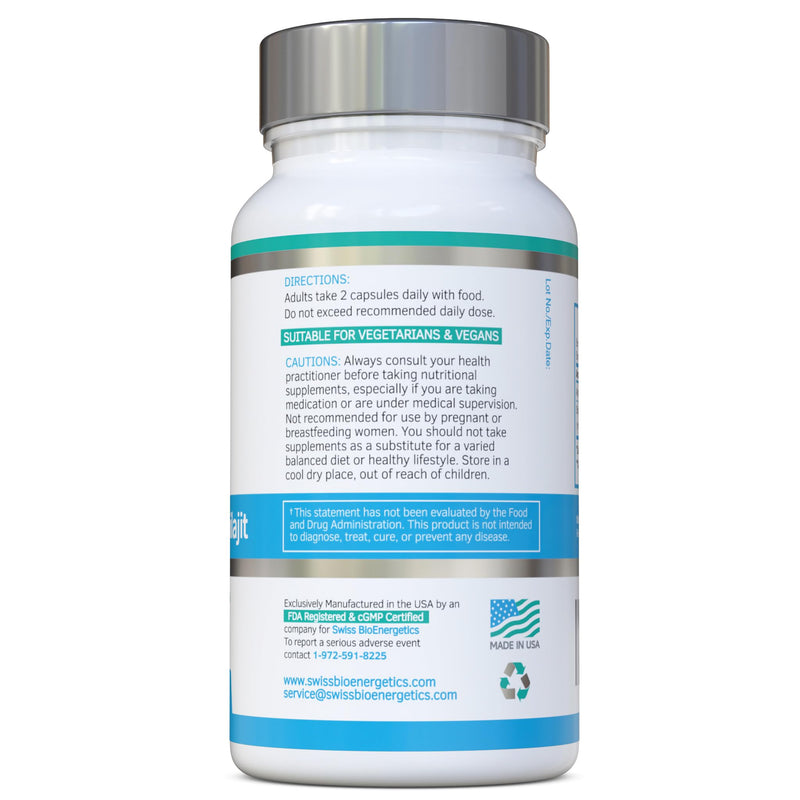 Ashwagandha & Shilajit - Award Winning Ashwagandha KSM-66 1000mg & Purified Shilajit Extract 200mg (60% Fulvic Acid) - No Artificial fillers, Binders or Flow Agents - Suitable for Vegans, Capsule