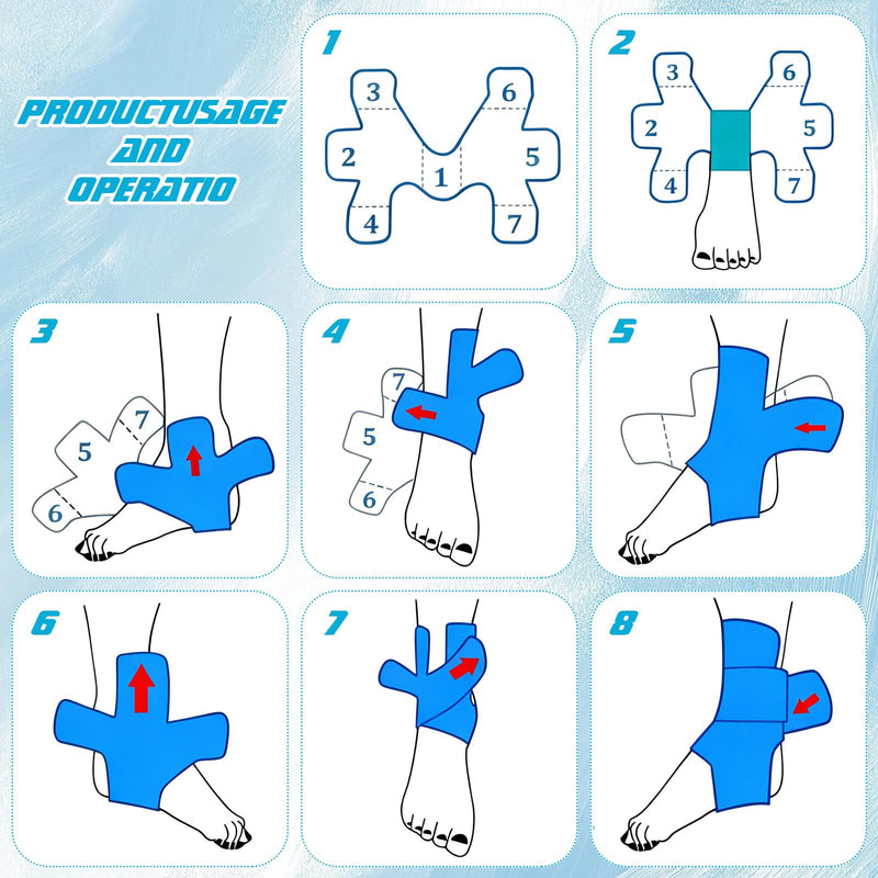 16 Count Kinesiology Tape for Ankle Precut Ankle Tape Athletic for Pain Relief, Waterproof & Elastic, Breathable Tape for Pain Support and Muscle Sports (Beige) Beige