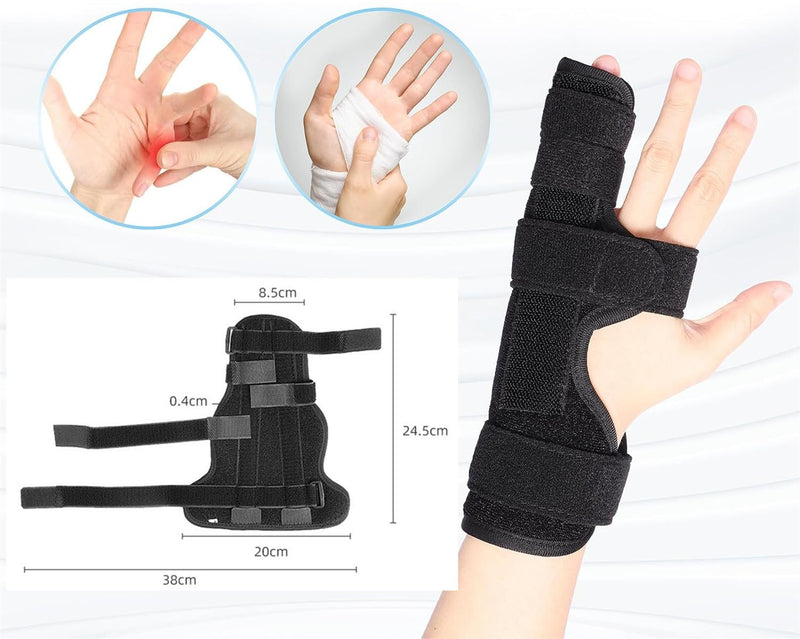 [Australia] - Finger Splint Brace - Adjustable Finger Brace for Ring and Pinky Finger + Trigger Finger Splint - Reversible Finger Immobilizer for Straightening Arthritis Sprains Pain Relief (Right or Left Hand) 