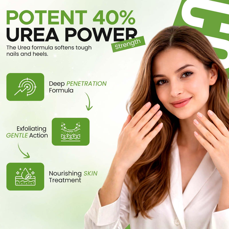 CLEAR Urea Nail Gel with Tea Tree Oil Made in USA, Night Time Formula | Urea Nail Gel Softens, Hydrates & Repairs Nails –Urea Gel with Fast & Visible Results, Trusted by Health Professionals Green Tea Tree