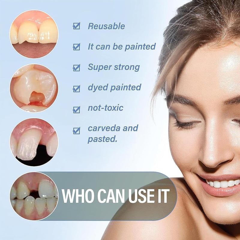 [Australia] - Zinc Oxide Eugenol Cement, Temporary Teeth Replacement Kit for Fixing Filling Missing and Gaps,Temporary Fixed Crown and Bridge. 