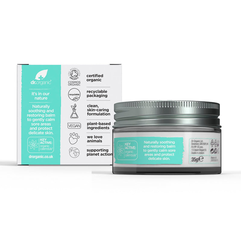 [Australia] - Dr Organic Baby Butt Balm with Calendula, Diaper Rash Cream, Sensitive Skin, Lanolin, Natural, Vegan, Dermatologically Tested, Cruelty Free, Paraben & SLS Free, Certified Organic, 50ml 