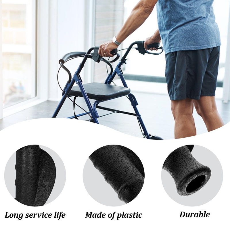 [Australia] - 2 PCS Universal Rollator Hand Grip, Anti-Slip Rolling Walker Hand Grips Replacement Parts for Rollator and Wheelchair, Rollator Walker Hand Grip for Seniors, Mobility Impaired 