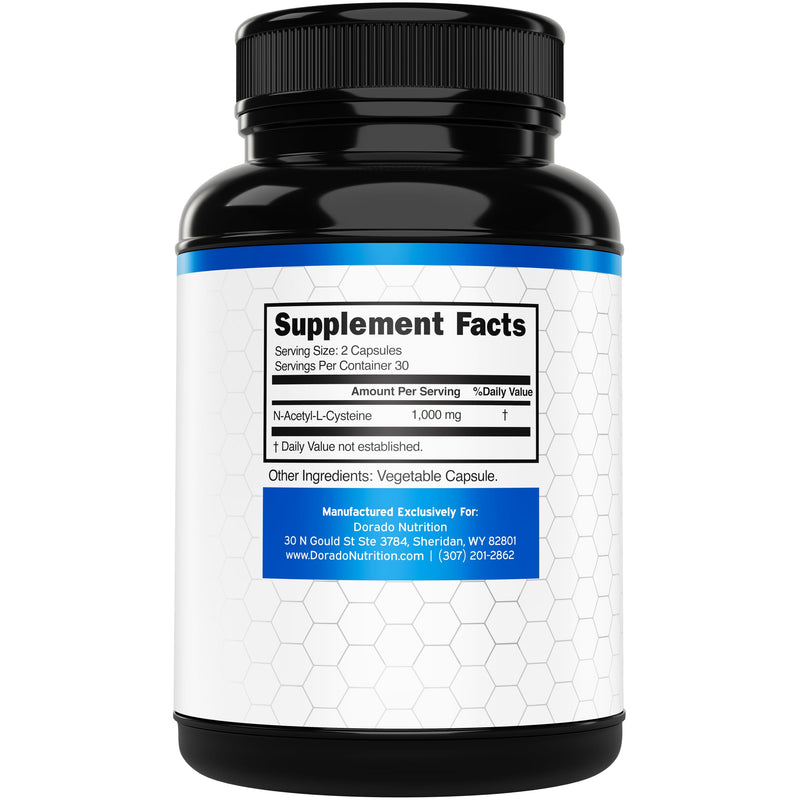 [Australia] - NAC Supplement (60 Capsules, 1000mg Per Serving) Premium NAC Supplement N-Acetyl Cysteine Capsules for Men and Women for Immune Support - Vegan Safe, Third Party Tested - Non GMO & USA Made 