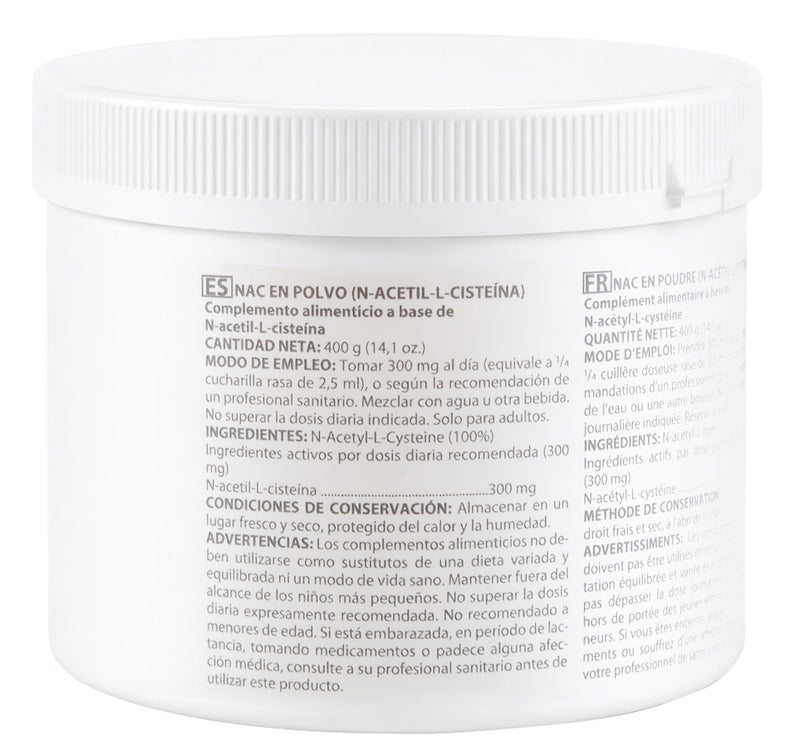 NAC (N-Acetyl-L-Cysteine) Powder 400g | 100% Pure Powder | Unflavored | Single Ingredient | Capsule-Free | Food Supplement