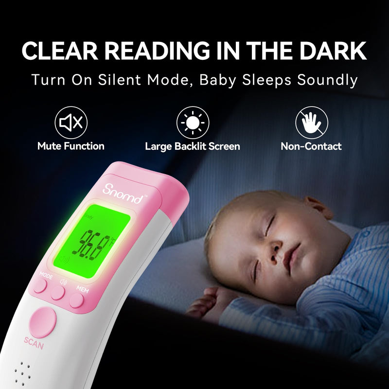 [Australia] - Digital Non-Contact Infrared Forehead Thermometer for Adults and Kids, 3 in 1 Medical Thermometer for Baby with Backlight LCD Screen 