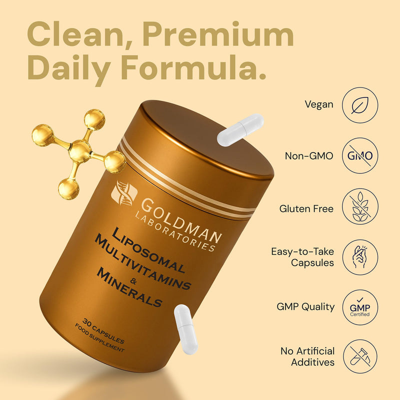 Liposomal Multivitamin for Men & Women – High Absorption Daily Vitamins & Minerals Capsules with Immune, Energy & Wellness Support