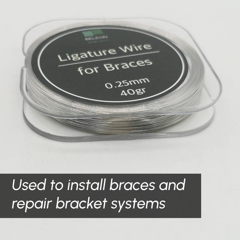 [Australia] - Braces Wire Orthodontic Dental Ligature Wire for Braces for Home Use Stainless Steel 40g 0.25mm 