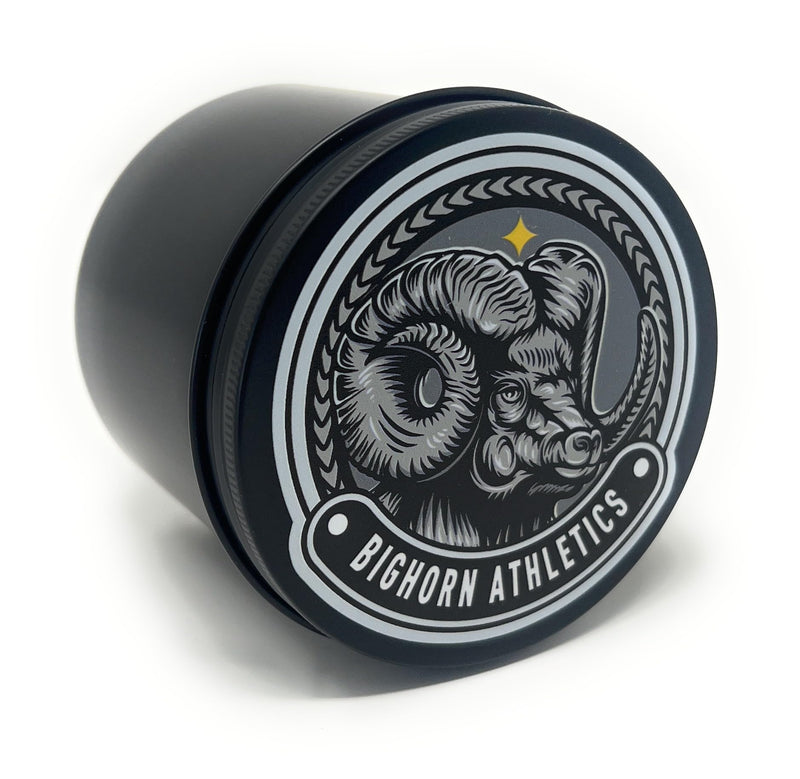 Bighorn Athletics Military Green & Black Finger Tape with Black Tin Canister | 0.3-in x 45-Ft, 8-Rolls | All-Purpose Protection & Support Tape for Jiu Jitsu, Climbing, Golf, Volleyball & More