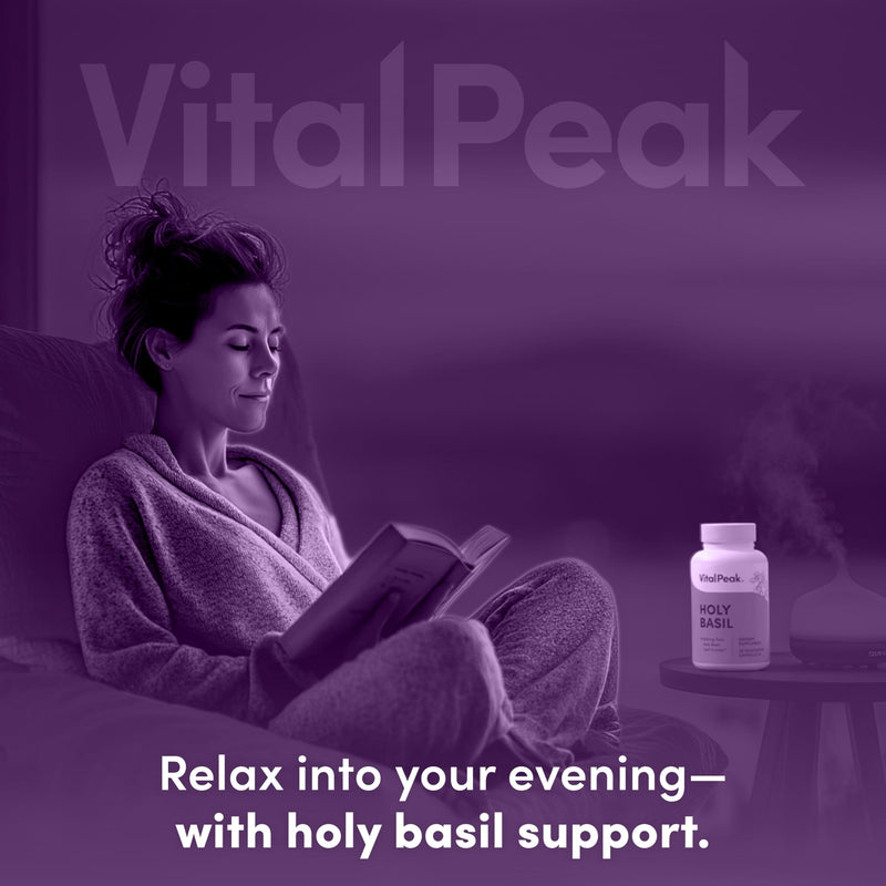 [Australia] - Holy Basil 500 mg - Mood & Relaxation Support - Tulsi Supplements for Women & Men - Vegan, Gluten Free, Dairy Free, Soy Free Non-GMO - 30 Capsules 