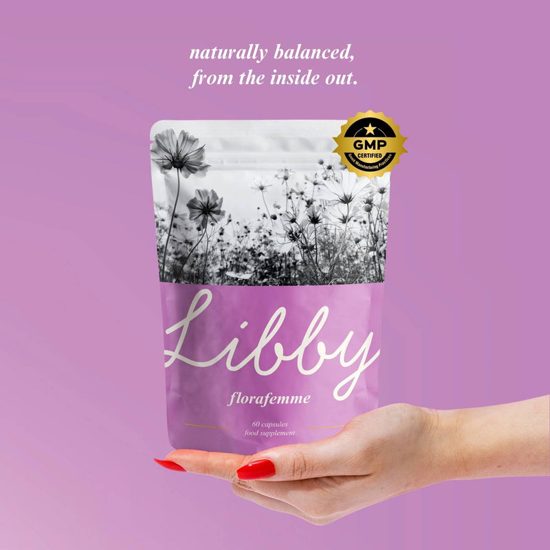 Vaginal Probiotics for Women - Flora Femme by Libby Bido Contains Intimate Blend of 25 Billion CFU Bacterial Cultures, D Mannose, Cranberry, Green Tea, Digestive Enzymes. 60 Vegan Capsules.