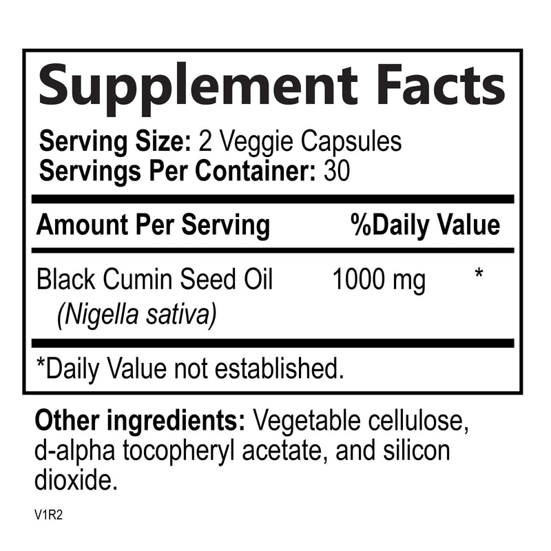 [Australia] - Black Seed Oil Capsules 1000mg - 100% Cold Pressed Blackseed Oil - Nigella Sativa Softgel Capsules for Joint, Hair, Skin & Immune Support, Pure Black Cumin Seed Oil Vegan, Non-GMO - 60 Softgels 60 Count (Pack of 1) 