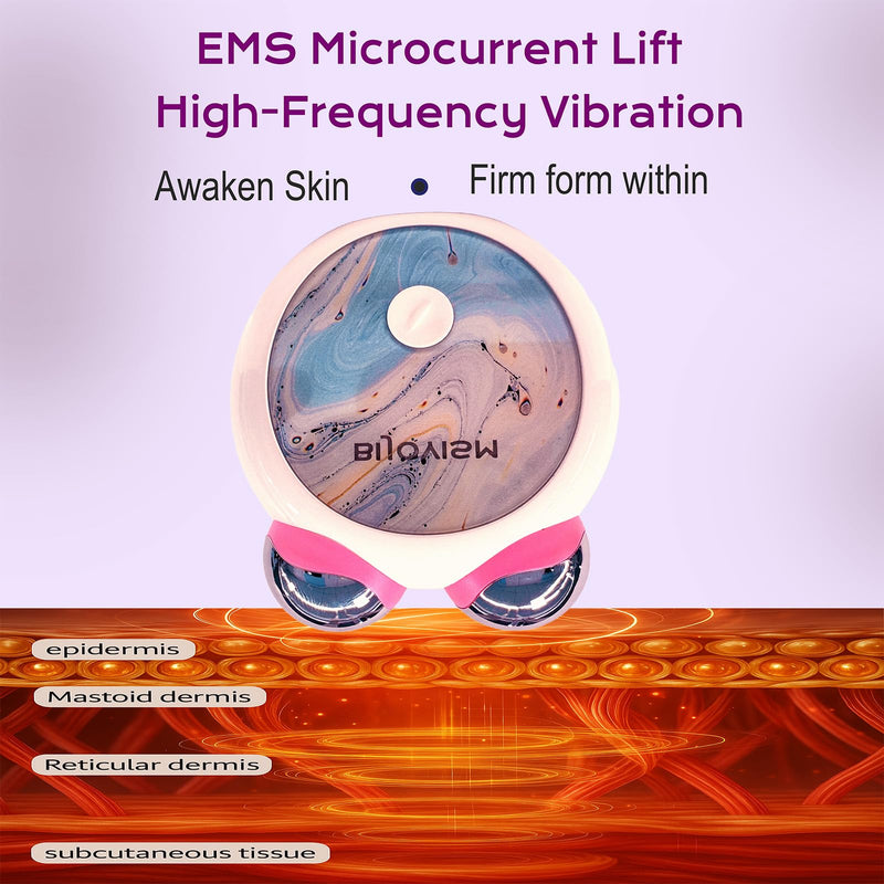 Red Light Massager for Face & Neck - Dual Light Multifunctional Anti-Wrinkle Face Lift Device - Facial Device for Skincare