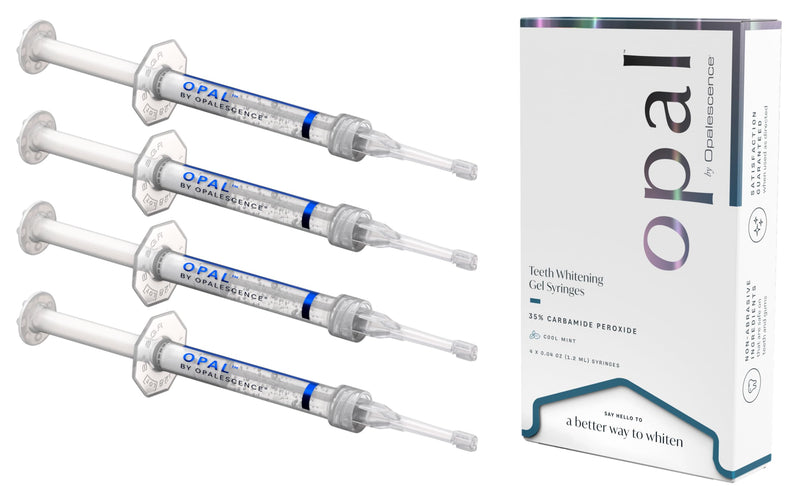 Opal by Opalescence 35% Home Teeth Whitening Gel - Refill Syringes - (1 Packs / 4 Syringes) - Carbamide Peroxide Deluxe Tooth Whitening Kit - Made by Ultradent Products - 5773-1 0.04 Fl Oz (Pack of 4) New Opalescence