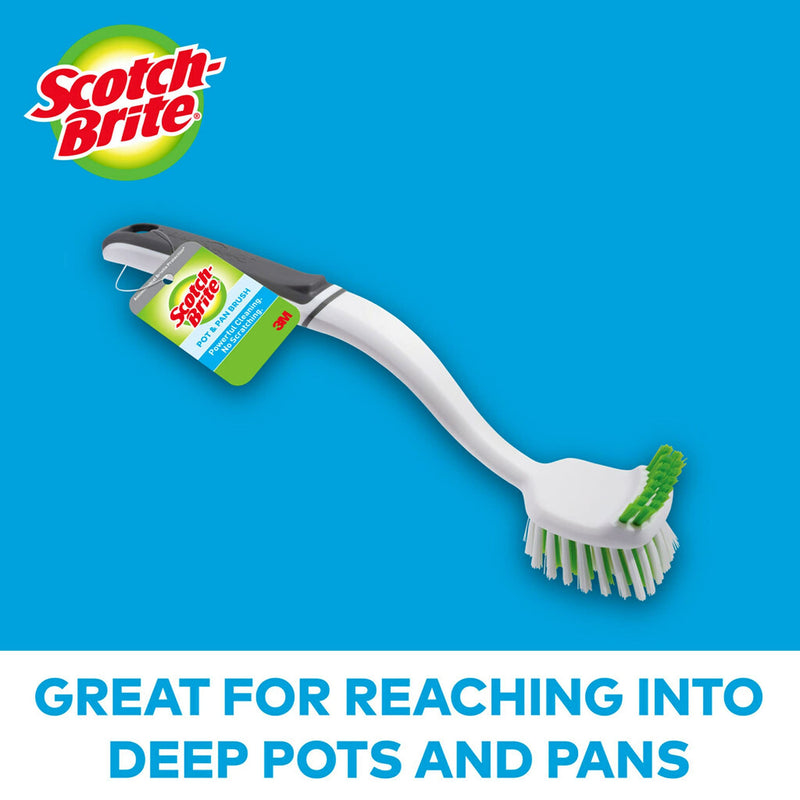 [Australia] - Scotch-Brite Pot Pan & Dish Brush, Scrub Brushes for Cleaning Kitchen and Washing Dishes, 1 Count 