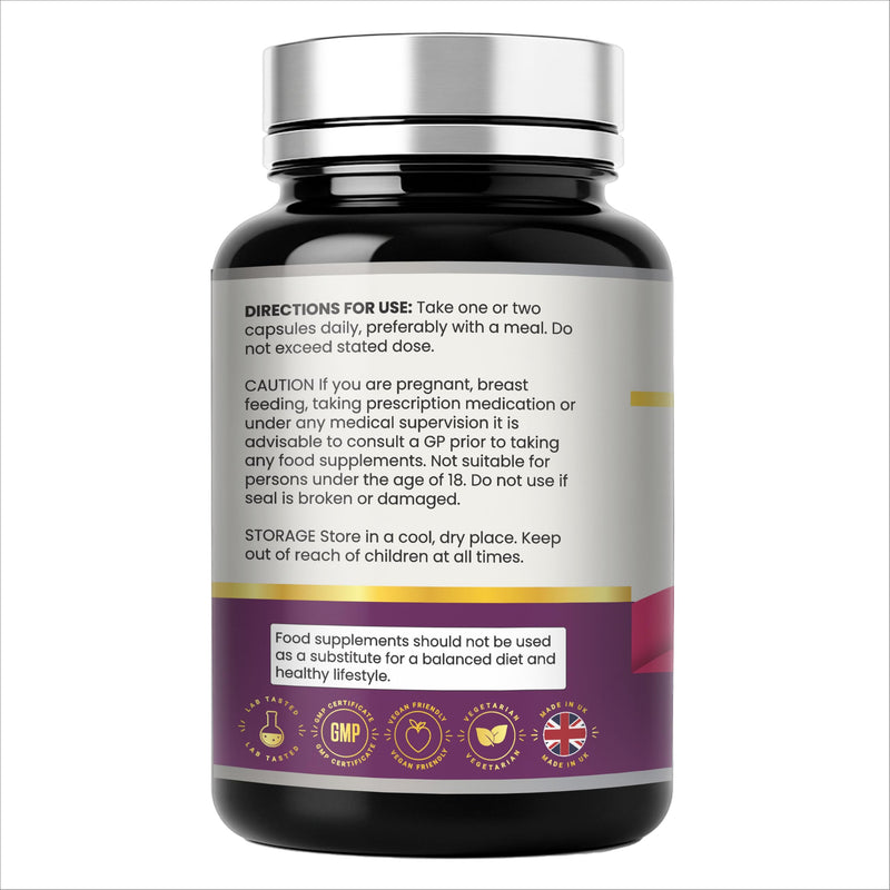 CoQ10 200mg - 120 Vegan Capsules of High Strength Co Enzyme Q10 (4 Months Supply) - 100% Pure and Naturally Fermented Ubiquinone Coenzyme - No Additives - Halal- HALO Nutrition- UK Made