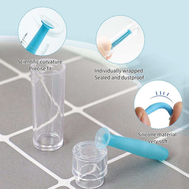 [Australia] - Pack of 6 contact lens insertion aids, contact lens suckers, contact lens removers, contact lens suckers, contact lens suckers, hard lenses, for soft and hard lenses (blue) 