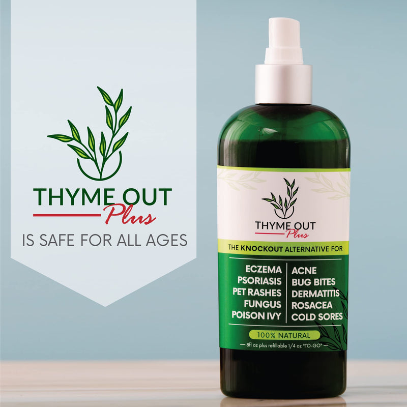 [Australia] - Plus Eczema Treatment, Psoriasis Treatment Treats Acne, Dermatitis, Rosacea, Cold Sores, Pet Rashes, Bug Bites, Poison Ivy, Anti Itch Spray for Itchy Skin Relief for Kids, Adult & Baby 8 Fl Oz (Pack of 1) 
