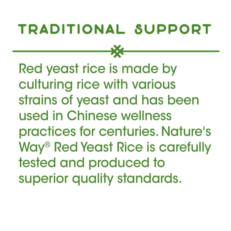 [Australia] - Nature's Way Red Yeast Rice, Traditional Support*, 120 Vegan Capsules 