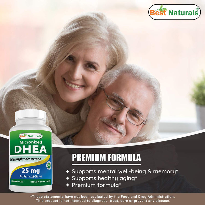 Best Naturals DHEA 25 mg & Vitamin D3 5000 IU