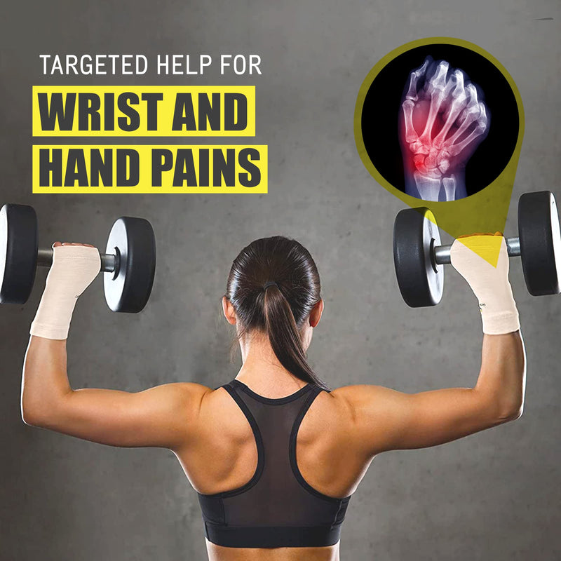 UptoFit- Copper Wrist Compression Sleeve, Hand Brace Wrist Support for Carpal Tunnel, Wrist Brace for Tendonitis, Breathable Copper Compression Sleeve, White/Skin in Large, Pack of 1 Skin/White Large (Pack of 1)