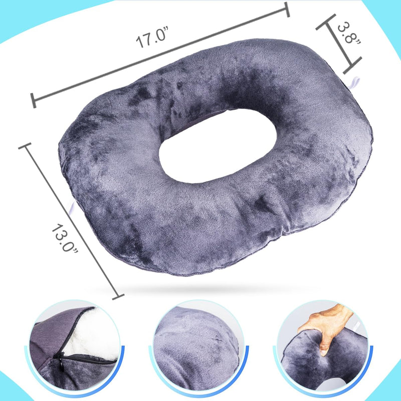 [Australia] - Butt Pillow Tailbone Pain Relief Cushion, Specialty Pillows for Leg, Back, Hip, Anti-Decubitus Pad for Hemorrhoids, Soft Pad for Bed Sores, Health Aids for Bedridden in Bed 