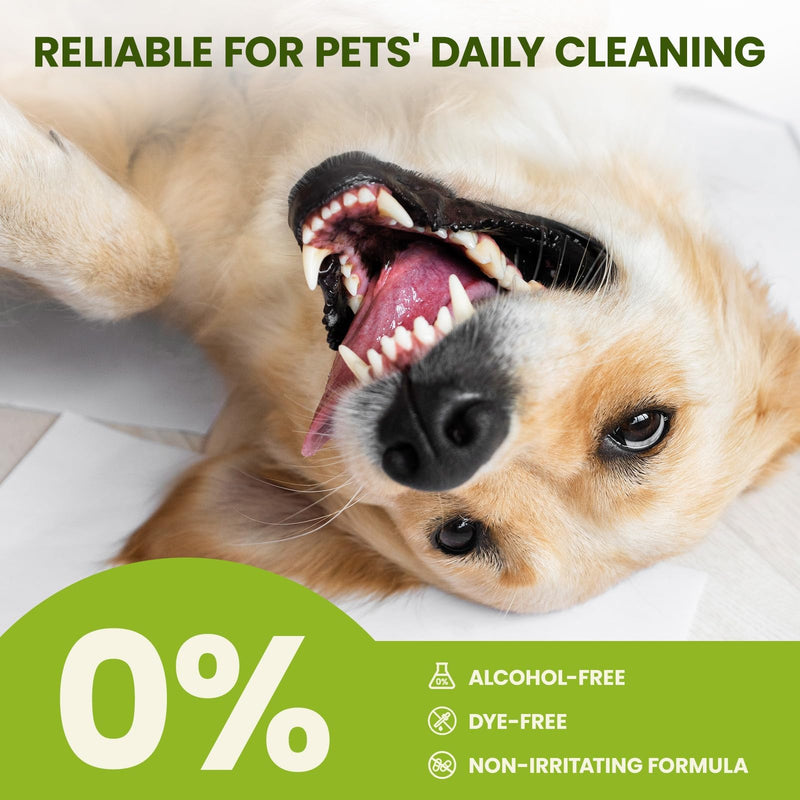 [Australia] - Dog Teeth Cleaning Wipes, Fresh Breath Pet Dental Finger Wipes for Dogs & Cats, Dog Dental Wipes Teeth Wipes, Lick-Safe Pet Toothbrus for Easy Removal of Tartar Buildup, Unscented - 50 PCS 