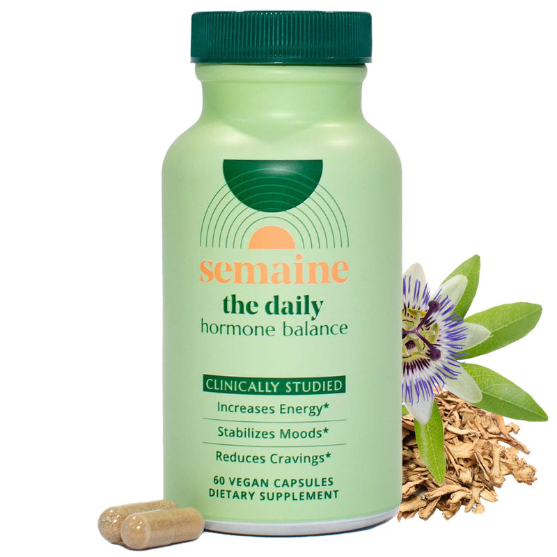 [Australia] - Semaine Daily Hormone Balance ‚Äì Clearer Skin, Enhanced Moods, Deeper Sleep & Happier Hormones. Hormone-Free, Vegan Capsule, Multi-Symptom Support (60 ct) 