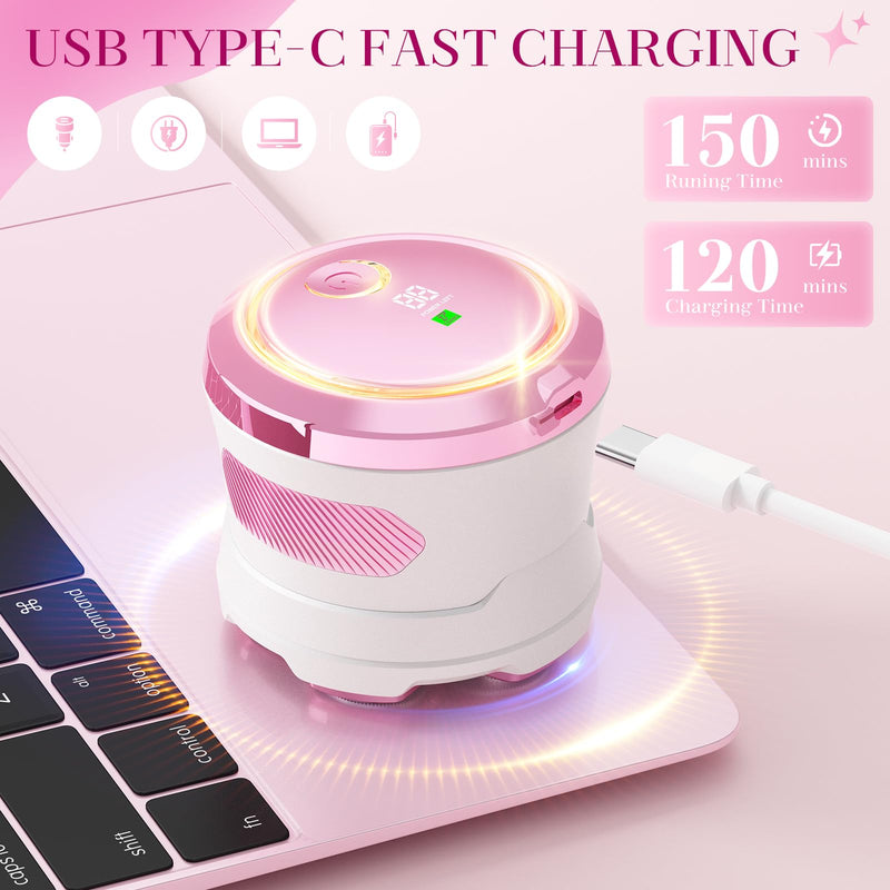 [Australia] - Electric Razors for Women - Flawless Women's Electric Body Shaver, Waterproof Wet Dry Hair Remover with Detachable Head, Easy to Hold with Anti-Slip Strips, Cherry 6900 Pink 