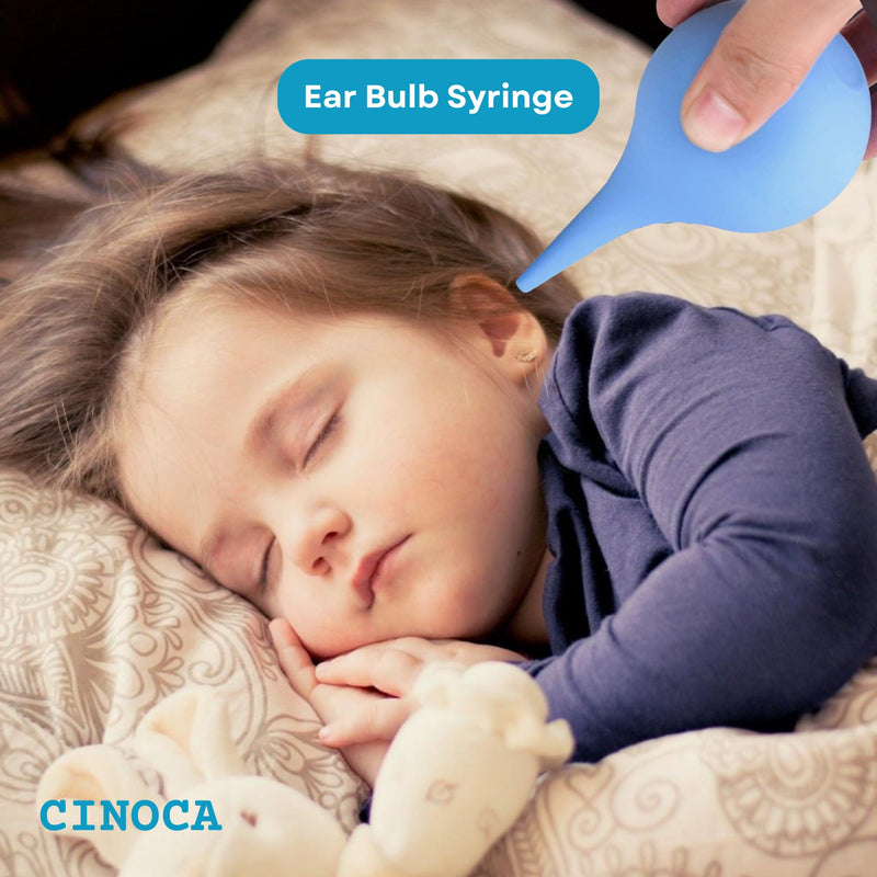 [Australia] - Bulb Syringe - Blue Ear Bulb Syringe for Ear Wax Removal - 2Oz, 2 Pack - Ideal Bulb Suction Baby Aid - Ear Wax Bulb Syringes for Safe, Gentle Cleaning 