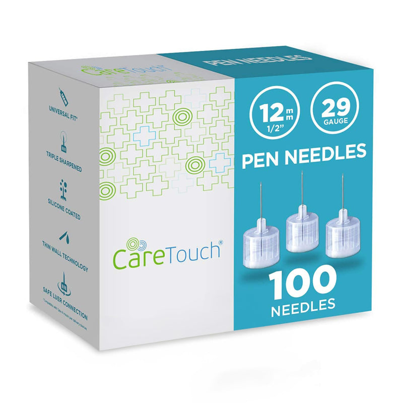 [Australia] - Care Touch Pen Needles 29 Gauge, 1/2 Inch, 12.7mm (Pack of 100) 
