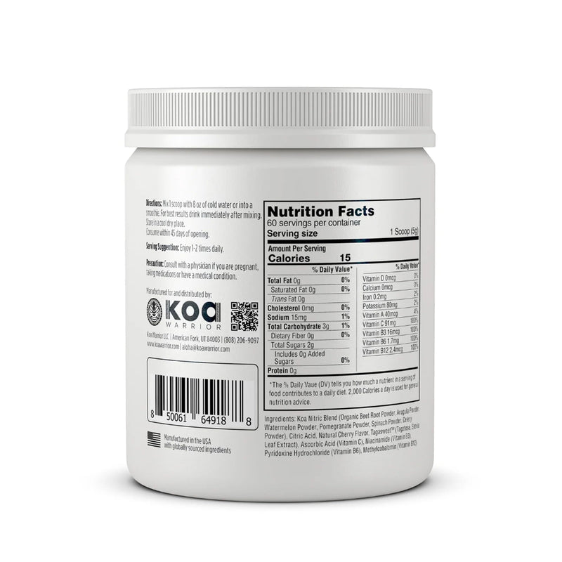 Beet Root Powder Drink Mix with Spinach, Arugula, Celery, Watermelon Juice, Pomegranate Juice, Vitamin C, Vitamin B Complex - Nitric Oxide Supplements for Men and Women, 60 Servings (Powder)