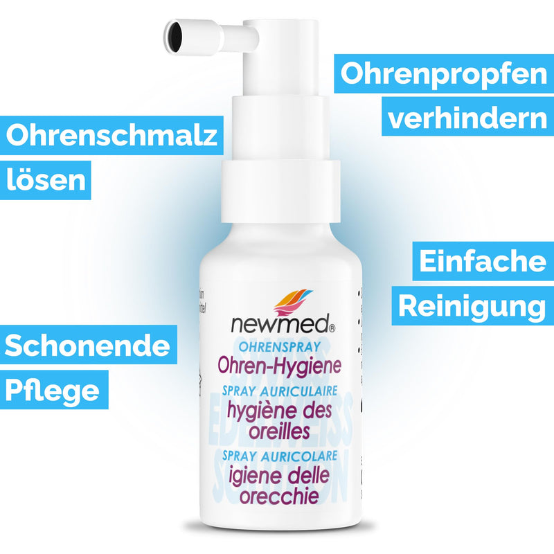 [Australia] - newmed ear spray 30ml - treatment of earwax plugs in adults and children | Systematic ear cleaning 