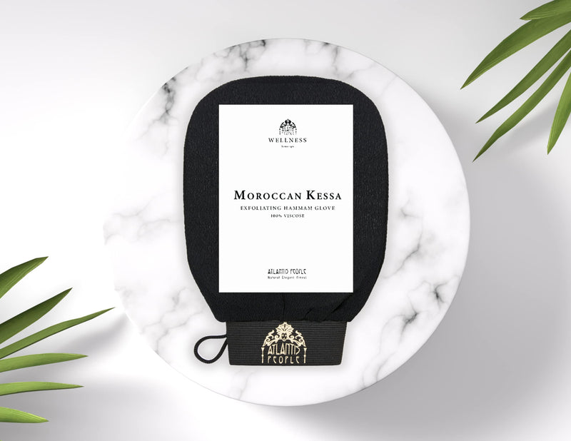 [Australia] - Atlantis People's Moroccan Exfoliating Glove - Body Scrubber & Exfoliating Mitt for Smoother Skin, Exfoliates Dead Skin Cells, Helps Even Skin Tone, Ideal for Self-Tan Removal & Keratosis Pilaris 