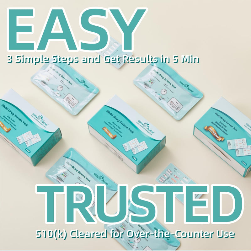 [Australia] - Easy@Home 5 Panel Instant Drug Test Kits - Testing Marijuana (THC), COC, OPI 2000, AMP, MET/mAMP- Urine Dip Drug Testing -#EDOAP-254-10 Pack 10 Count (Pack of 1) 