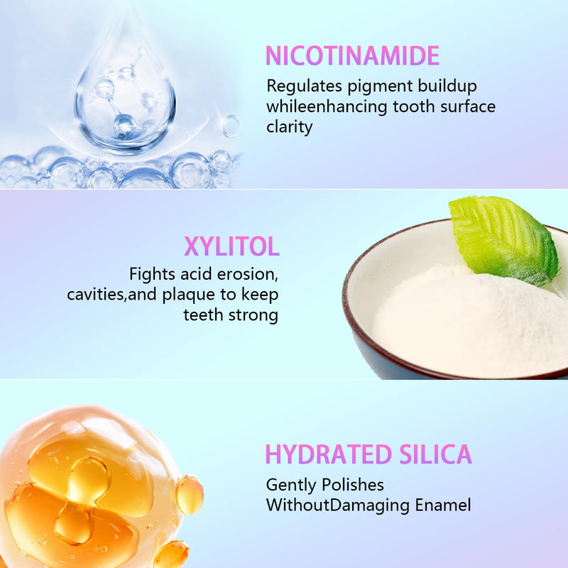 [Australia] - Niacinamide Whitening Toothpaste, Niacinamide Intense Whitening Toothpaste, Gently Removes Stains, Improves Oral Health, Freshens Breath 24 Hours 3.53 Ounce (Pack of 1) 3.53 Ounce (Pack of 1) 