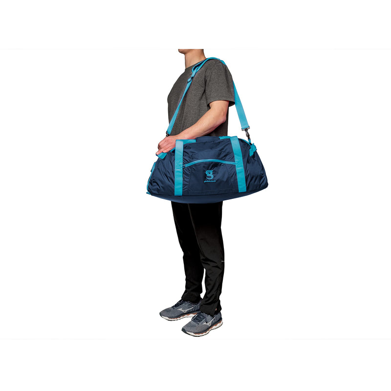 geckobrands Endurance Duffel Gym Bag (Navy & Blue, Medium)