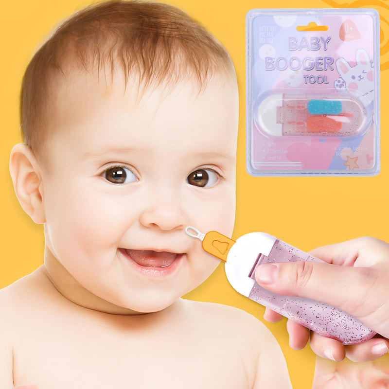 Baby Nose and Baby Ear Cleaner, Safe Baby Booger Remover Soft Nose Cleaning Tweezers Nose Cleaner for Baby Infants Newborns and Toddlers, Earwax and Snot Removal Baby Booger Picker