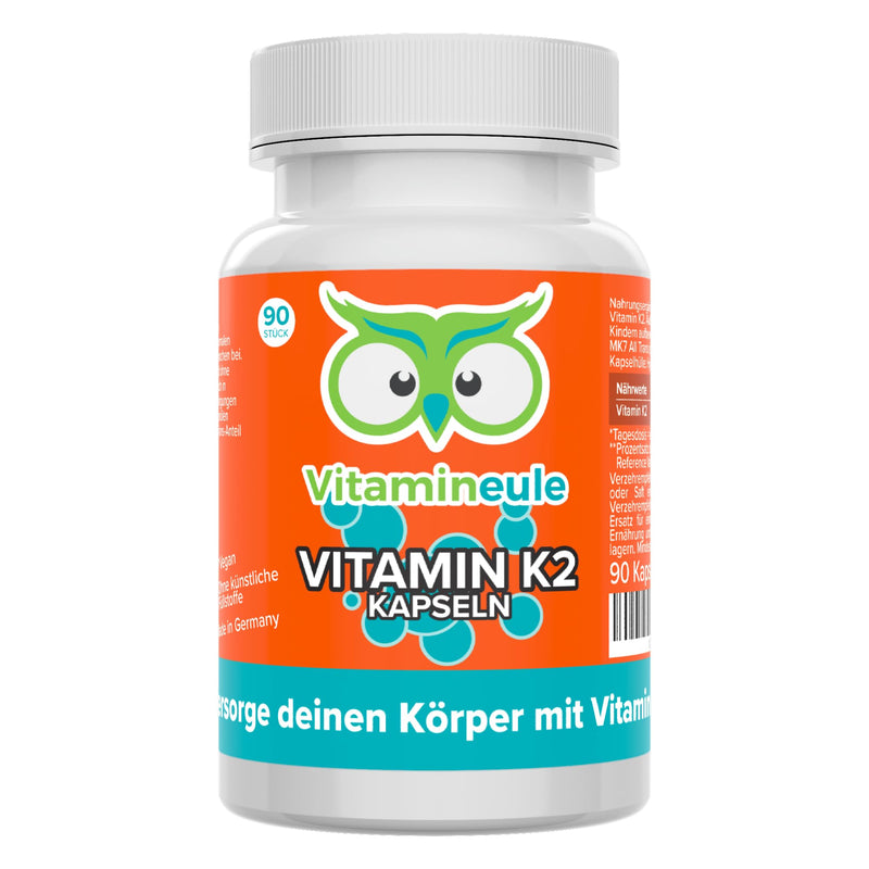 [Australia] - Vitamin K2 MK7 All Trans capsules - 200µg - high dosage - quality from Germany - vegan - laboratory tested - without additives - made from flower oil - 100% All Trans - without soy - Vitamineule® 