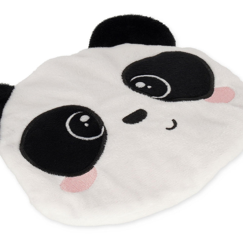 [Australia] - Legami - Mini thermal pillow with flax seeds, warm cuddly toys, in flax seeds, lavender scent, polyester and cotton, relaxation donut, microwave or refrigerator, panda theme, 18 x 19 x 2.5 cm 