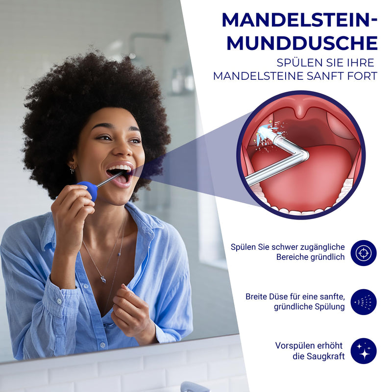 [Australia] - Oravix tonsil stone cupping glass, tonsil stone removal suction, combat bad breath, tonsil stone remover, tonsil stone remover suction, cupping glass, tonsil stone against bad breath, oral hygiene 