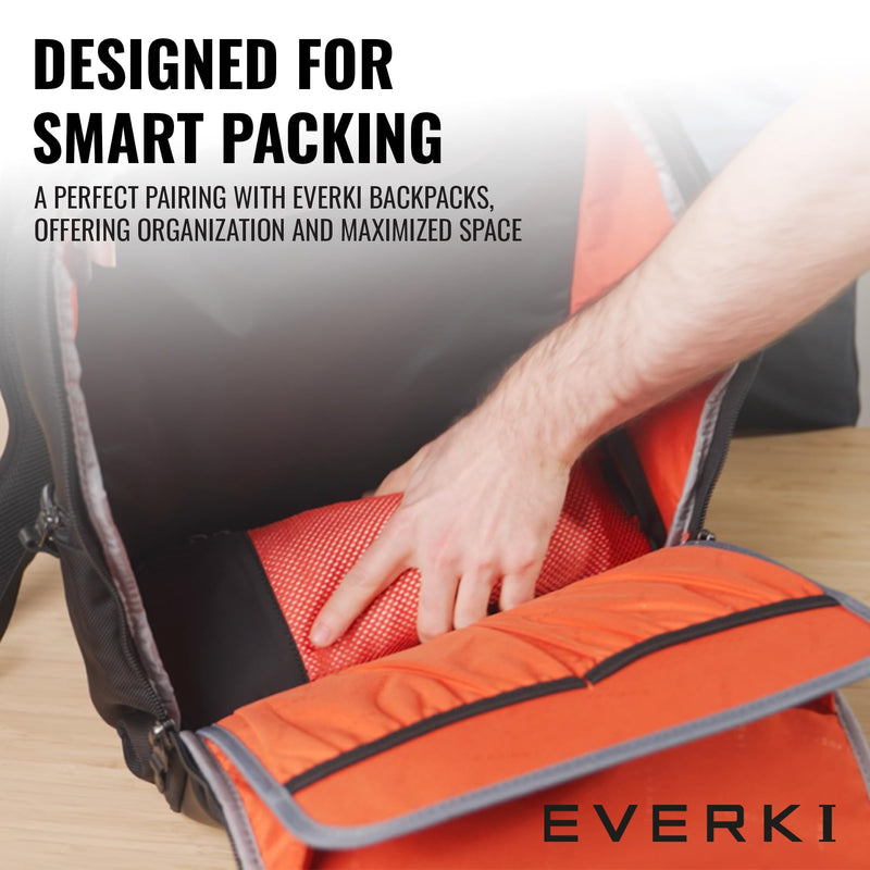 EVERKI Compression Mesh Panel Packing Cubes Lightweight, Small - 4.6 L | Durable Compression Travel Organizer, Fits Luggage, Backpacks & Suitcases, Premium Lightweight Compressible Design, Small