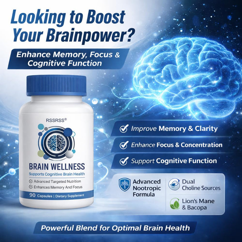 Brain Supplements for Memory and Focus, Daily Clarity Support Targeted Daily Nutrition with Carefully Selected Ingredients for Consistent Use (90 Count, 1) 90 Count (Pack of 1)