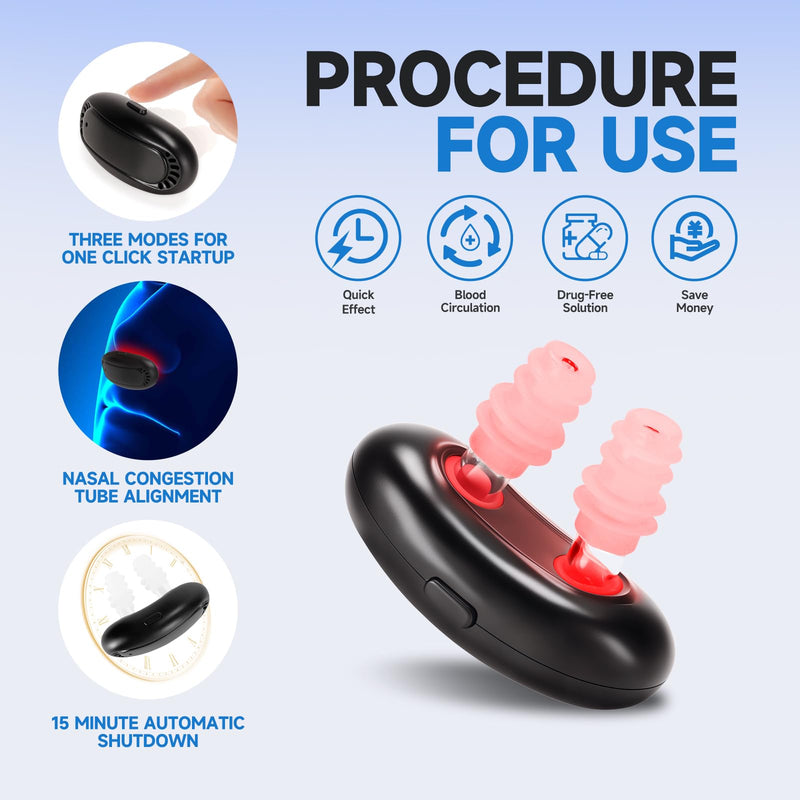 [Australia] - Colds Red Light Nasal Therapy Device, Red Light Nasal Therapy Instrument Red Light Nasal Therapy for Nose, Nasal Soothing Device (2PCS-XL) 2PCS-XL 