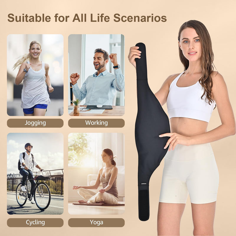 [Australia] - Ostomy Bag Covers for Men and Women | Sports and Daily Life | Leak-Proof and Odor-Masking Solution, Black(L) Large 