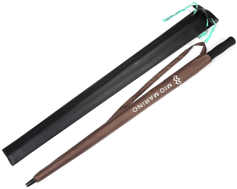 Golf Umbrella 62 Inch - Windproof -Automatic Open - UV Protection- Square Umbrella for Men Women - Umber on Ash - One Size