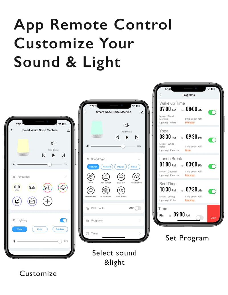 [Australia] - Baby Sound Machine, Momcozy White Noise Machine for Baby Sleeping with Night Light, Toddler Sleep Trainer with 34 Soothing Sounds, Timer, App Remote Control, Personal Sleep Routine (Blue) 